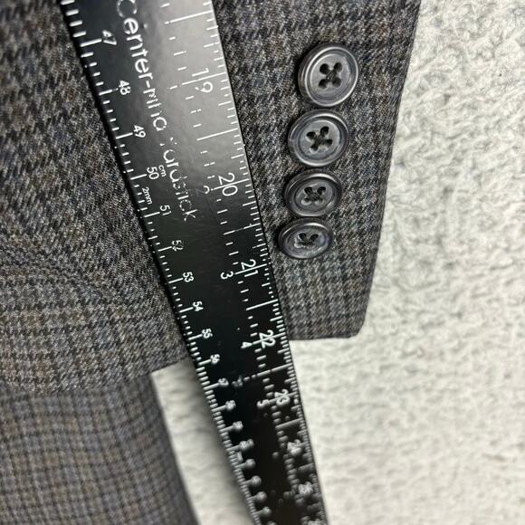 Stafford Executive Tweed Jacket 42S Houndstooth 100% Wool Sport Coat 3 Button - Picture 10 of 13